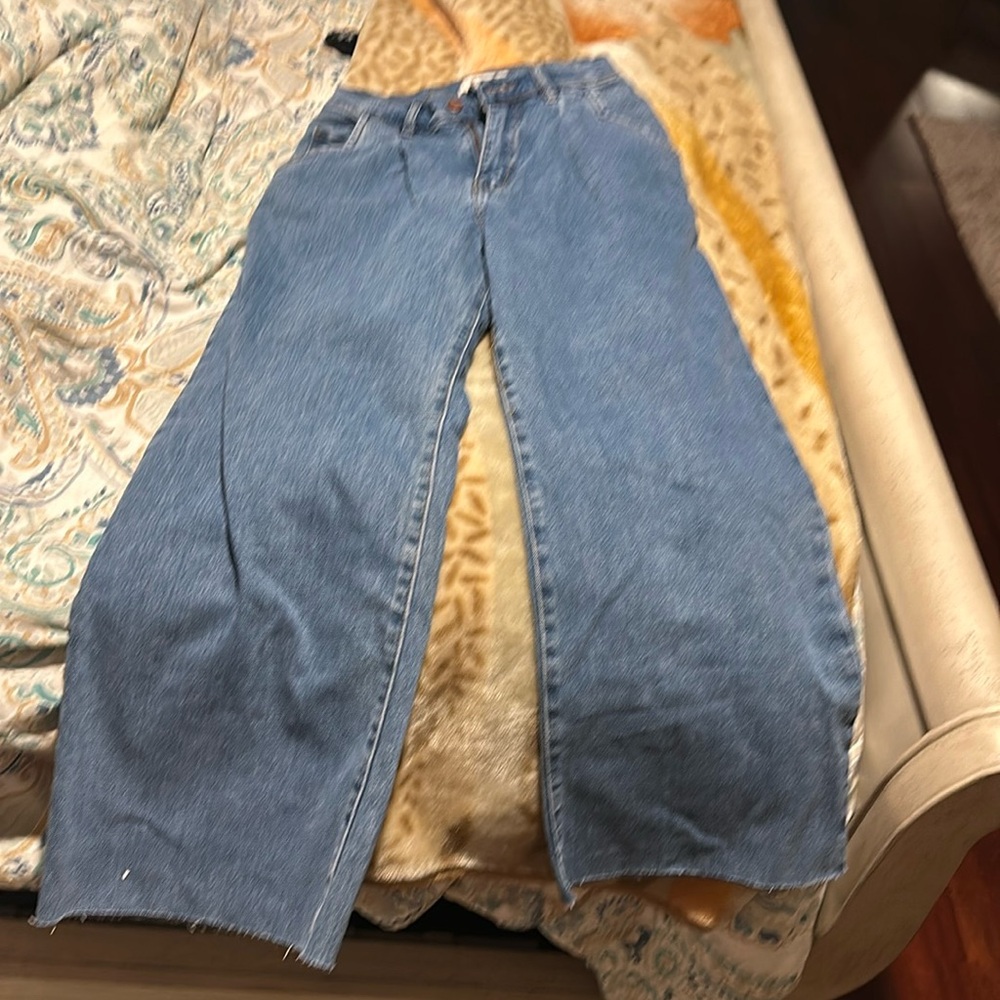 Wide Leg Vibrant Jeans Size 1
